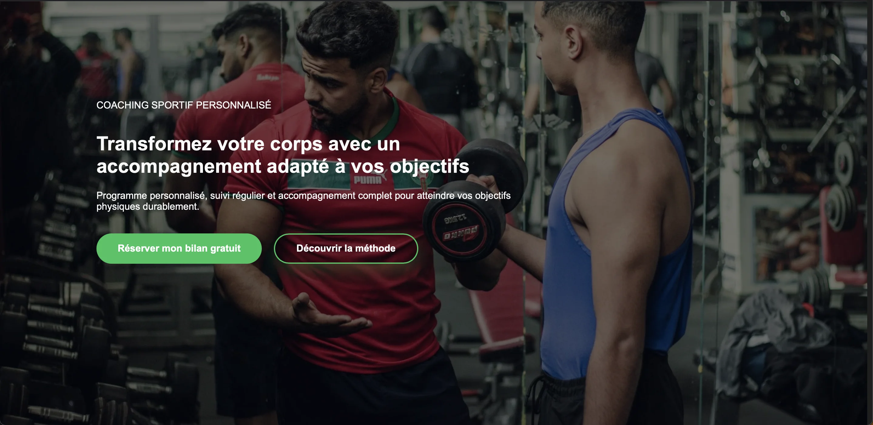 Template Fit Core - Aperçu du template