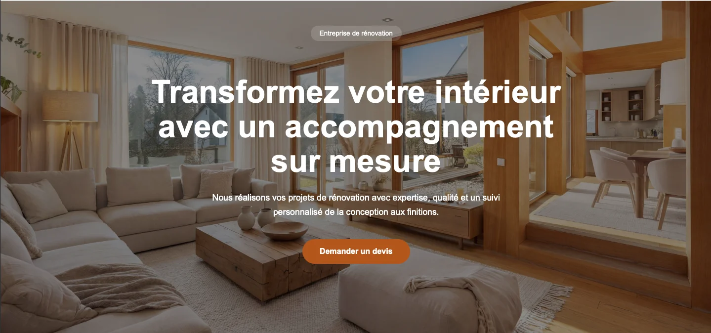 Template Quote Flow - Aperçu du template